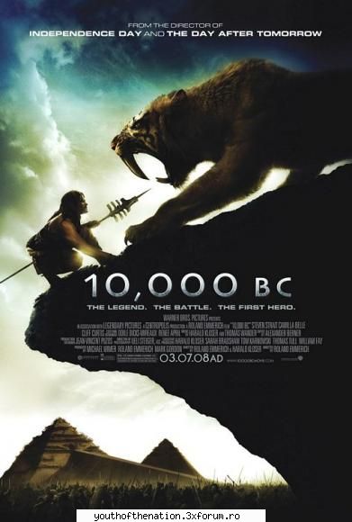10000 BC - aventura, drama [xVid] - A prehistoric epic that follows a young mammoth - Torrente